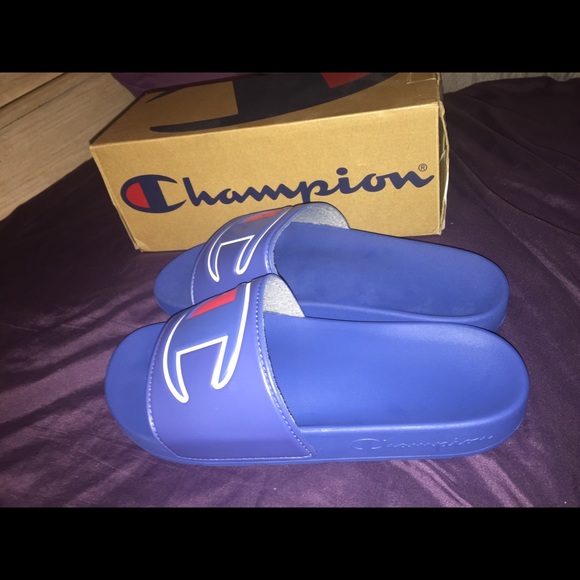 Champion Men's IPO Slides, Royal - Picture 4 of 6
